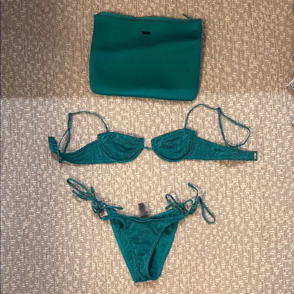 Teal Bikini Set by triangl swimwear